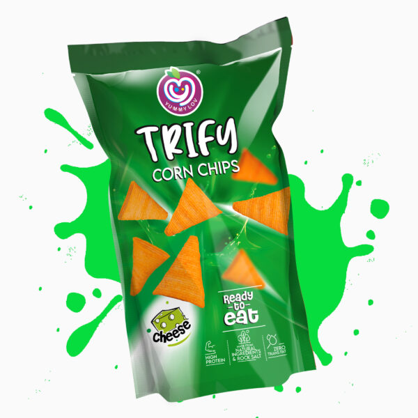 Trify Corn Chips Cheese Flavor - Pack of 6